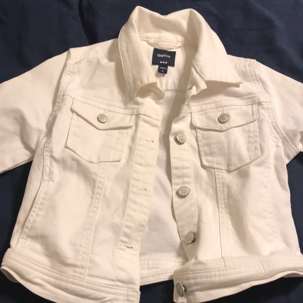 White jean jacket - girls